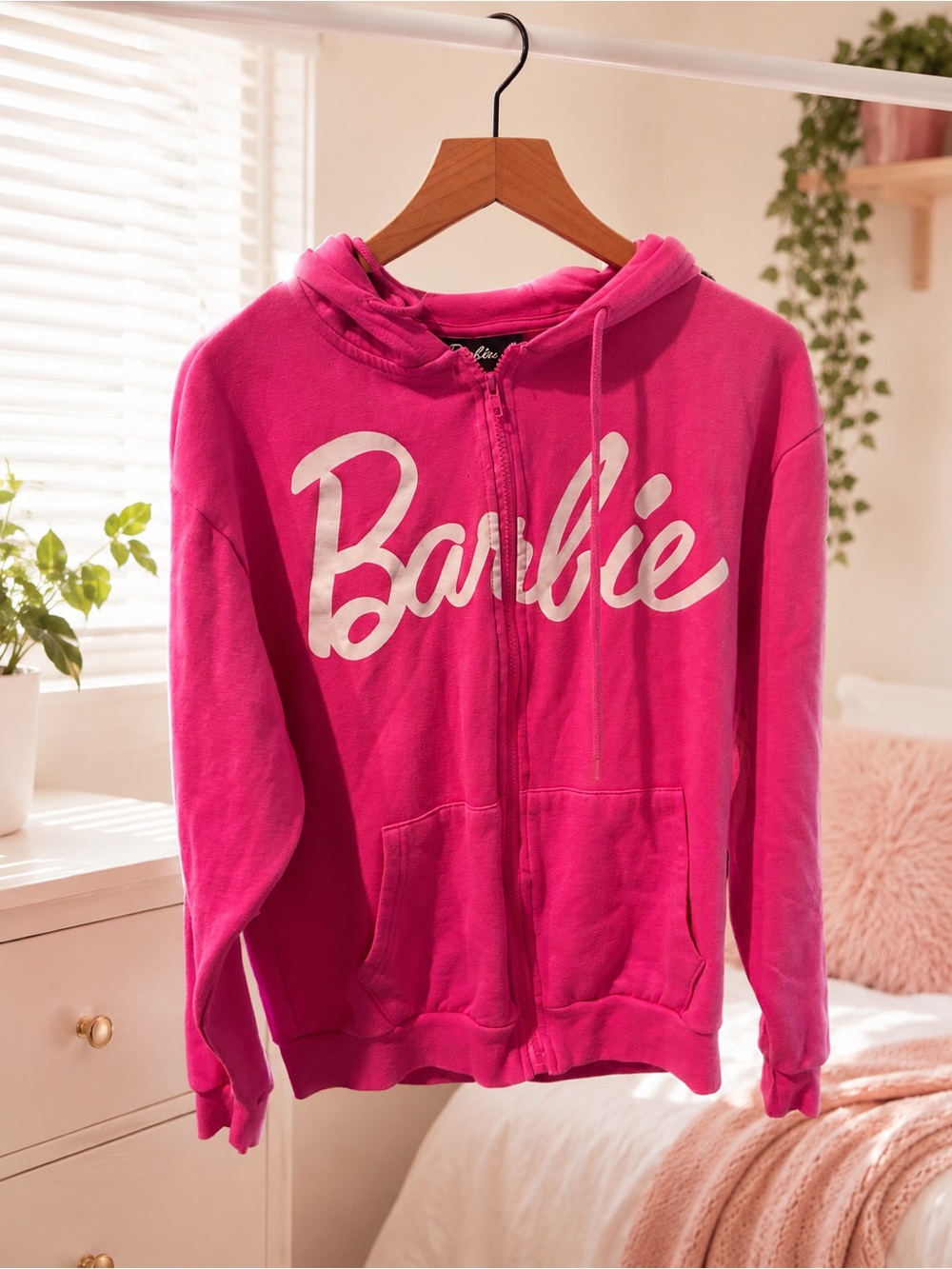 OBO Barbie Hot Pink Zip-Up Hoodie